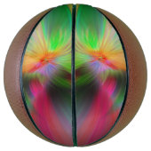 Vuurwerk van kleuren - fractale kunst basketbal (Verticaal)
