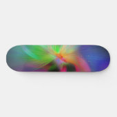 Vuurwerk van kleuren - koele fractale kunst persoonlijk skateboard (Horizontaal)