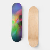 Vuurwerk van kleuren - koele fractale kunst persoonlijk skateboard (Voorkant)