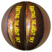 Vuurwerk van Star Formation Yellow | Basketbal (Verticaal)