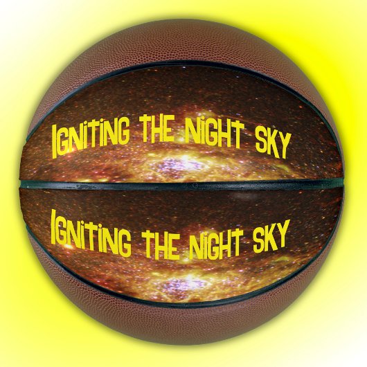 Vuurwerk van Star Formation Yellow | Basketbal