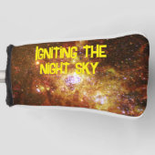 Vuurwerk van Star Formation Yellow | Golfheadcover (Voorkant)
