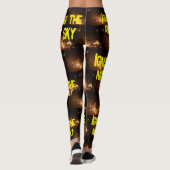 Vuurwerk van Star Formation Yellow | Leggings (Achterkant)