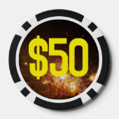 Vuurwerk van Star Formation Yellow | Poker Chips (Achterkant)