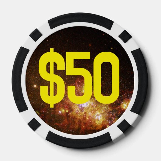 Vuurwerk van Star Formation Yellow | Poker Chips (Achterkant)