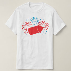 Vuurwerk van vierde juli t-shirt
