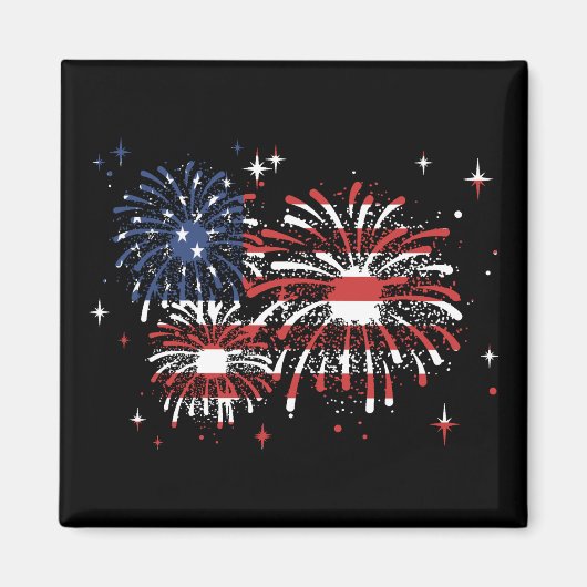 Vuurwerk Verenigde Staten van juli Magneet (Voorkant)