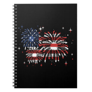 Vuurwerk Verenigde Staten van juli Notitieboek