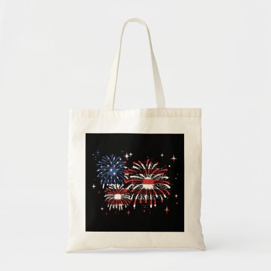 Vuurwerk Verenigde Staten van juli Tote Bag (Voorkant)