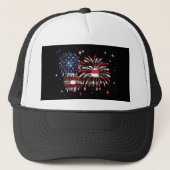 Vuurwerk Verenigde Staten van juli Trucker Pet (Voorkant)