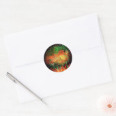 Vuurwerk Verlichting van de hemel Ronde Sticker (Envelop)