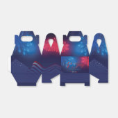 vuurwerk vierde juli met het vrijheidsbeeld bedankdoosjes (Uitgevouwen)