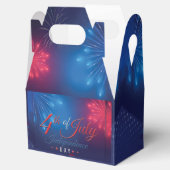 vuurwerk vierde juli met het vrijheidsbeeld bedankdoosjes (Geopend)