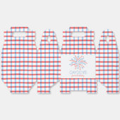 Vuurwerk Vierde Juli Verjaardag Bedankdoosjes (Ongevouwen)