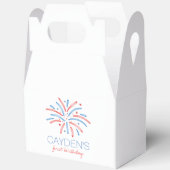 Vuurwerk Vierde juli Verjaardag Bedankdoosjes (Open)