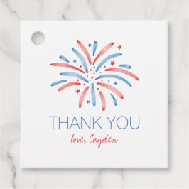 Vuurwerk Vierde juli Verjaardag Bedankjes Labels