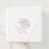 Vuurwerk Vierde juli Verjaardag Bedankjes Labels (In situ)
