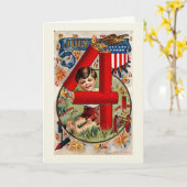  Vuurwerk Vierde juli Wenskaart Kaart (Gele Bloem)