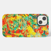 Vuurwerk Viering Kunst Abstract Regenboog iPhone Hoesje (Achterkant horizontaal)
