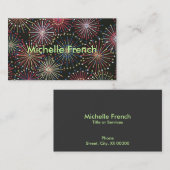 Vuurwerk Visitekaartje (Voorkant / Achterkant)