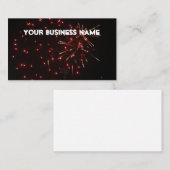 Vuurwerk visitekaartjes (Voorkant / Achterkant)