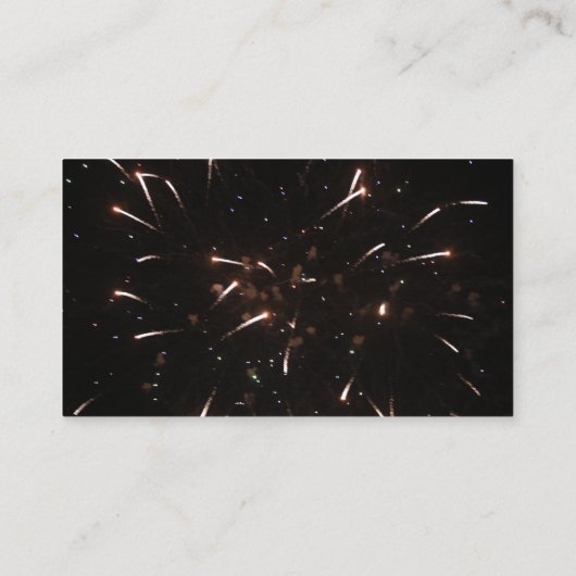 Vuurwerk Visitekaartjes (Achterkant)