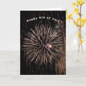 vuurwerk voor 4 juli kaart (Gele Bloem)
