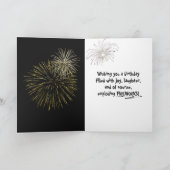 Vuurwerk voor 55e verjaardag kaart (Binnen)