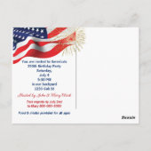Vuurwerk voor America's 250ste verjaardag Briefkaart (Achterkant)