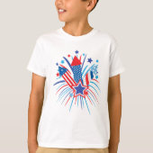Vuurwerk voor de vierde Kind van juli  T-shirt (Voorkant)