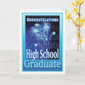 Vuurwerk voor gefeliciteerd Afstuderen op de midde Kaart (Gele Bloem)