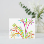 Vuurwerk voor geviering kaart (Staand voorkant)