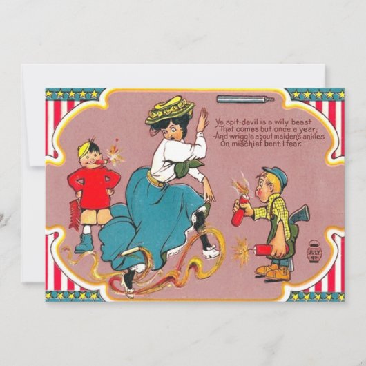 Vuurwerk voor kinderen kaart (Voorkant)