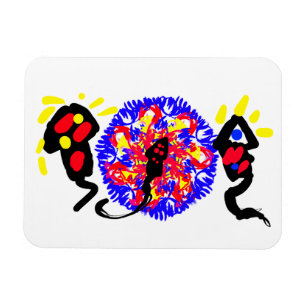 Vuurwerk vreugde magneet