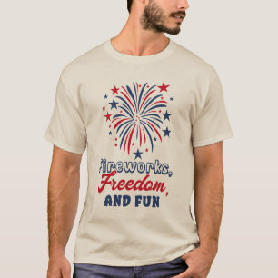 Vuurwerk Vrijheid en Plezier T-shirt