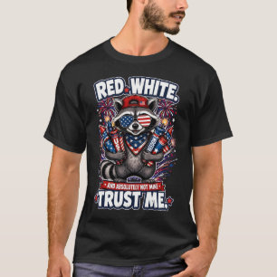Vuurwerk Wasbeer 4 juli T-shirt