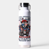 Vuurwerk Wasbeer 4 juli-waterfles Waterfles (Voorkant)