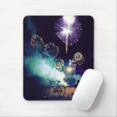 Vuurwerk Waterverf kunst Muismat (Met muis)