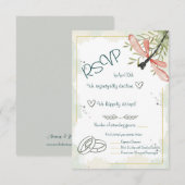 Vuurwerk Waterverf RSVP Kaartje (Voorkant / Achterkant)