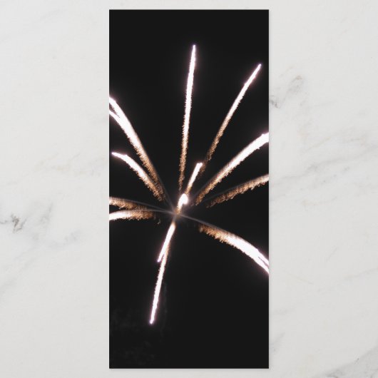 Vuurwerk Weddenschap Programmakaart (Achterkant)