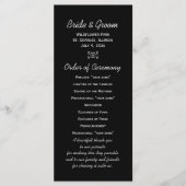 Vuurwerk Weddenschap Programmakaart (Voorkant)