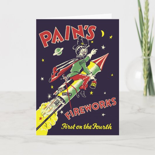  Vuurwerk Wenskaart 4 juli Kaart (Voorkant)