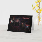 Vuurwerk Wenskaart Kaart (Gele Bloem)
