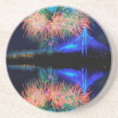 Vuurwerk Zandsteen Onderzetter (Voorkant)