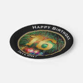 Vuurwerk zestiende zestiende zestiende verjaardag papieren bordje (Gekanteld)