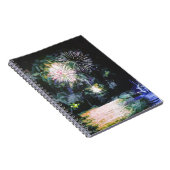 Vuurwerkboot Waterverf oceaan Notitieboek (Rechterzijde)