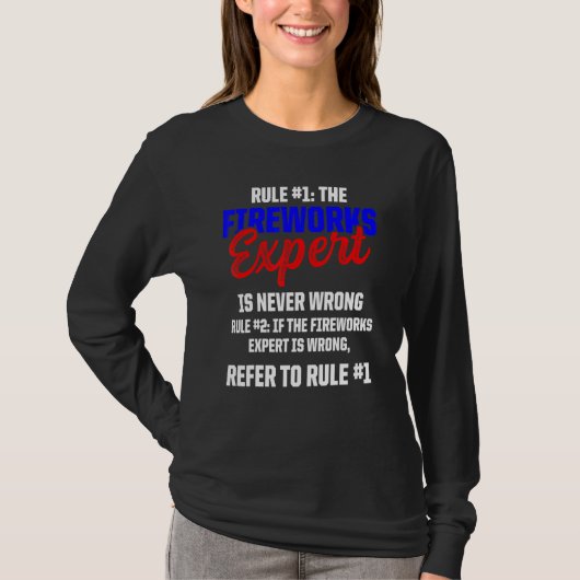 Vuurwerkdeskundige technicus Juli 4 _6 T-shirt (Voorkant)