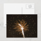 Vuurwerkdisplay op Savannah River Briefkaart (Voorkant / Achterkant)