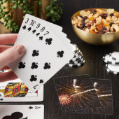 Vuurwerkdisplay op Savannah River Pokerkaarten (Insitu)