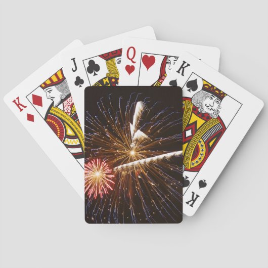 Vuurwerkdisplay op Savannah River Pokerkaarten (Achterkant)